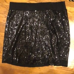 Michael Kors Black sequins miniskirt Size M